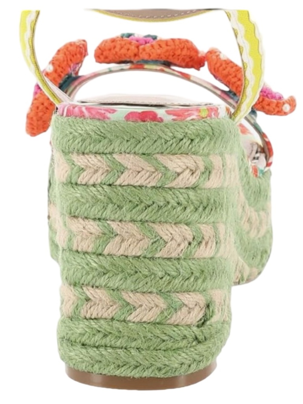 NWOB $149 Betsey Johnson Marabela Platform Wedge Sandal Multi Floral Espadrille - Picture 6 of 8